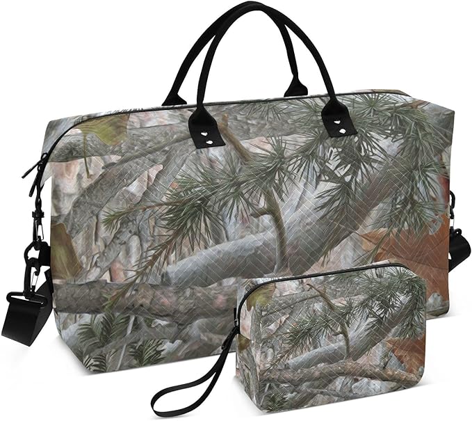 Camouflage Quilted Travel Bags Weekender Duffle Bags With Toiletry Bag Carry on Overnight Duffels Yoga Gym Bag for Airplanes Business Sports