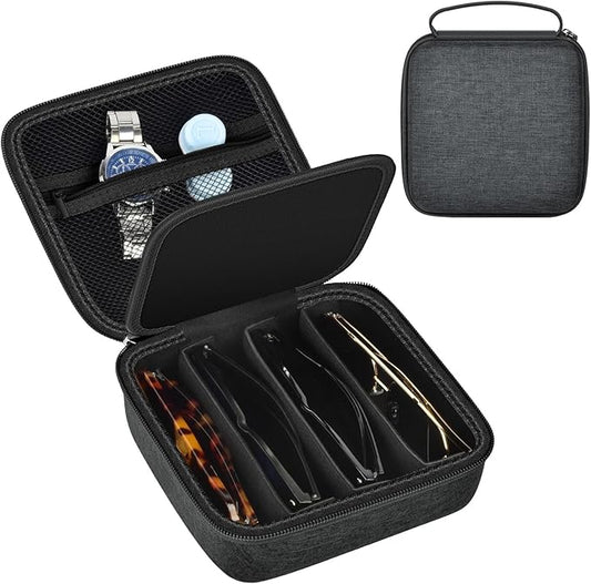 Travel Sunglass Organizer Case for Quay Polarized Sunglasses Men Women, Trendy Glasses Storage Box (Bag Only)