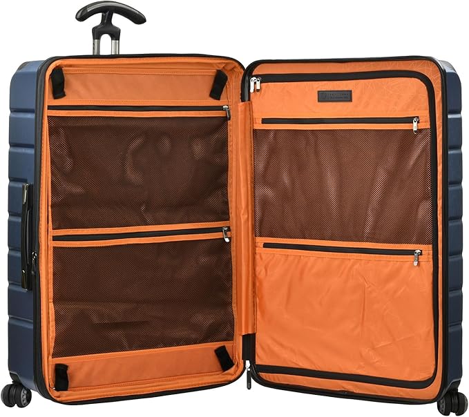 Traveler's Choice Silverwood II 30" 100% Polycarbonate Expandable Spinner Luggage, Navy
