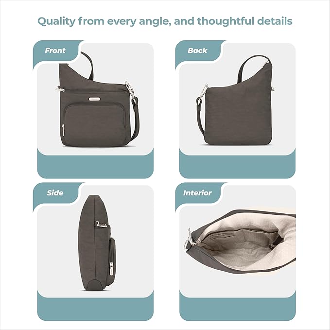 Travelon: Essentials - Anti-Theft - North/South Crossbody Bag
