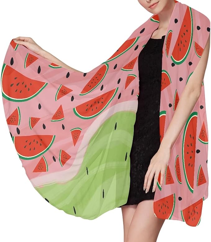 Lightweight Beach Towel Quick Drying, Absorbent Travel Towel for Swimmers, Sand Free Camping Towel, Soft Comfortable Beach Towels for Vacation, Pool, Swim L, Watermelon Patchwork Print