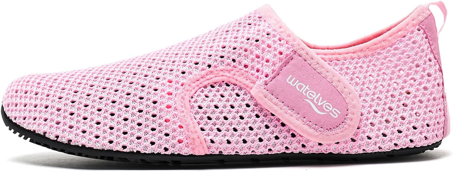 WateLves Water Shoes for Women Men Swim Beach Aqua Socks Quick Dry Barefoot House Slippers Travel Shoes with Adjustable Magic Tape for Pool Diving Boating Yoga Surf