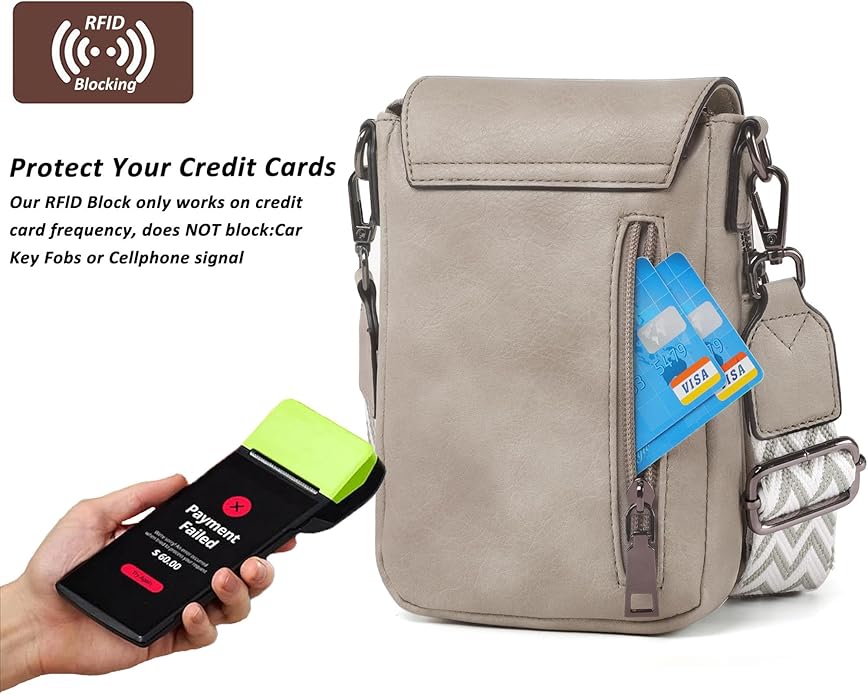 TANTOMI Small Crossbody Bags for Women, Small Purses with Card Slots Phone Purse Wide Adjustable Strap