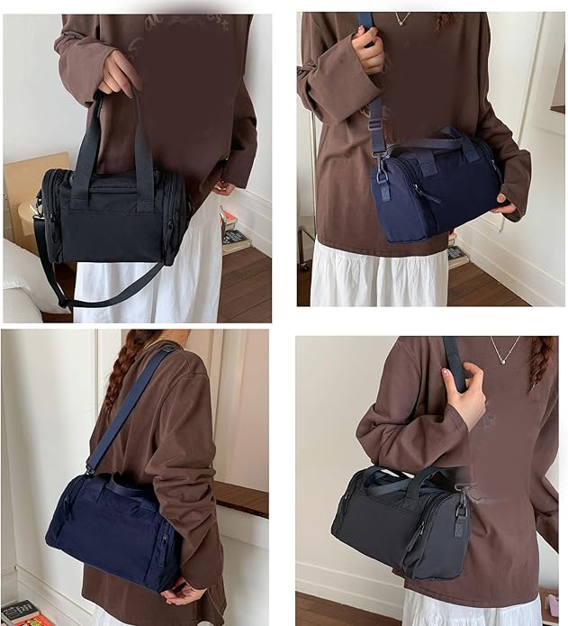 Stylish Convertible Shoulder Bag, Spacious Interior Wear for Daily Commute Outdoor Activities Ergonomic Gym Bag
