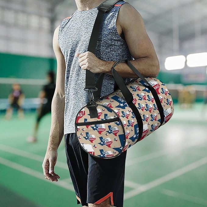 Travel Sports Lightweight Carry On Bag Dont Mess with Texas Vintage Retro Flag Weekender Overnight Bag Dance Sports Gymnastics Bags for Men Women