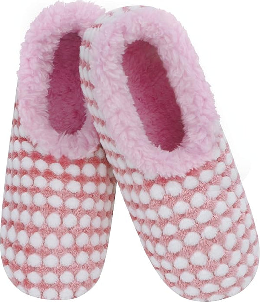 Snoozies Slipper Socks for Women Indoor, Cozy Sherpa-Lined Womens Slippers Non-Skid, Ladies Gifts