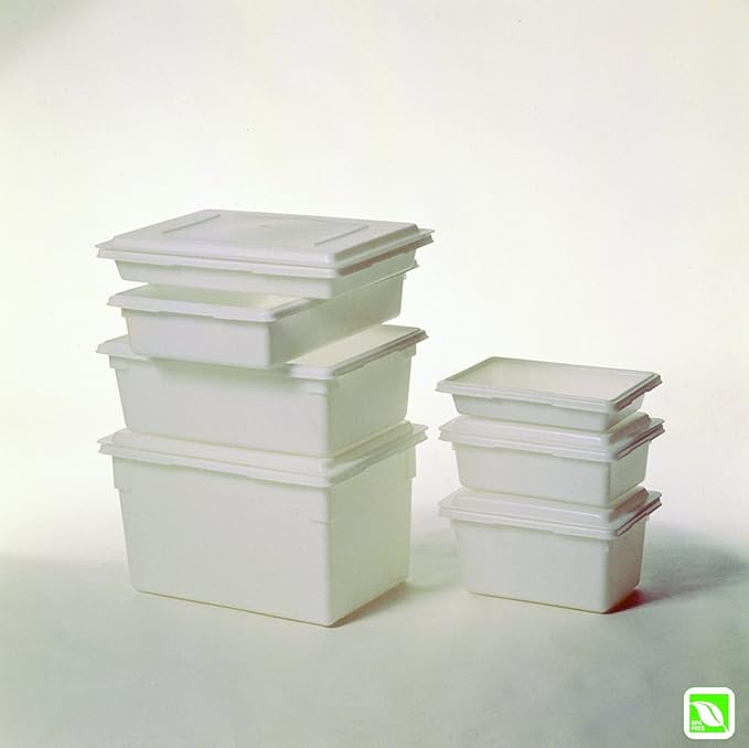 Rubbermaid Commercial Products Food Storage Box, 2 Gallon Capacity, White, for Restaurant/Kitchen/Cafeteria