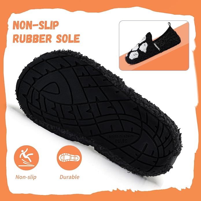 WateLves Kids Toddler Slippers Girls Boys Slip on House Shoes Lightweight Anti Slip Sock Slippers Winter Indoor Outdoor Walking Shoes