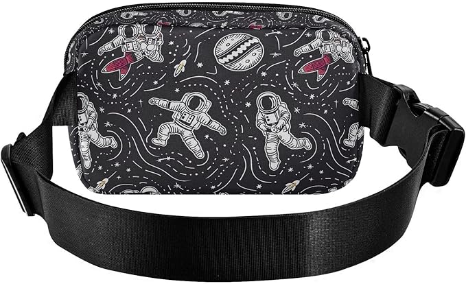 Universe Space Planet Astronauts Fanny Pack for Women Men Water Resistant Fashion Waist Packs with Adjustable Strap Belt Bag for Travel Workout Jogging Hiking 21219418