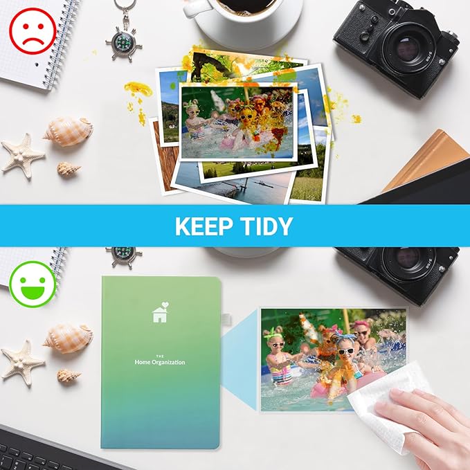 5x7 Soft Sheet Protectors 100 Pack, Clear Top Loading Photo Sleeves, No Holes Photo Protectors, Acid-Free Plastic Photocard Sleeve, Archival Safe & Waterproof
