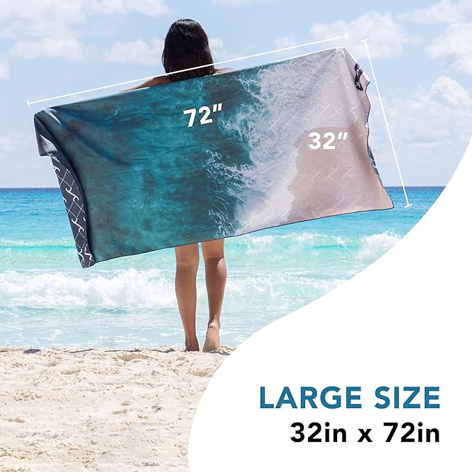 Youphoria Microfiber Travel Towel Fast Drying Lightweight - Quick Dry Towel for Camping, Beach, Backpacking, Hiking & Sport