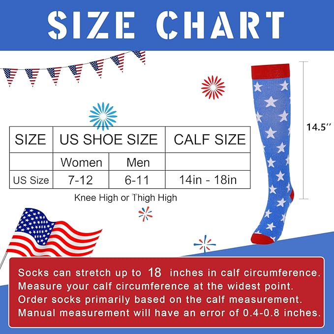 Junely Compression Socks for Women Knee High Socks for Running Nurses Pregnant Women Work Support Travel Flight Sports