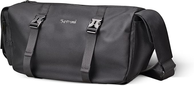Small Sports Bag Waterproof Ultra-Light Gym Duffle for Men & Women Compact Mini Crossbody Bags, Perfect for Running, Travel & Light Gym (black-quilting)