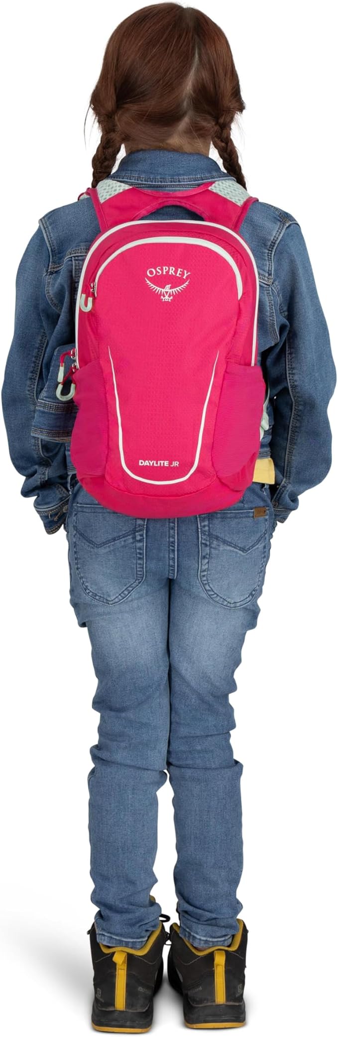Osprey Daylite Jr. Kids' Commuter Backpack, Hotspot Pink/Frosty Mint