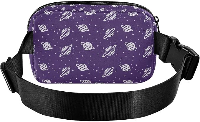 Kawaii Universe Planet Fanny Pack for Women Men Water Resistant Fashion Waist Packs with Adjustable Strap Belt Bag for Travel Workout Jogging Hiking 21219264