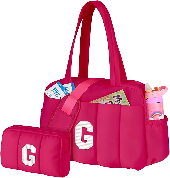 Girls Gifts 8-10-Dance Bag, Kid Weekender Bags，Teen Girl Gifts-Overnight Bag with Wet Pocket，Lightweight Travel Tote Personalized Cheer Bags with Makeup Pouch