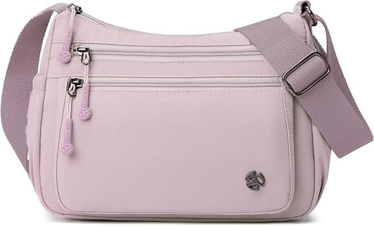 Casual Crossbody Bag with Anti Theft Pocket - Women Lightweight Water-Resistant Purse Bag