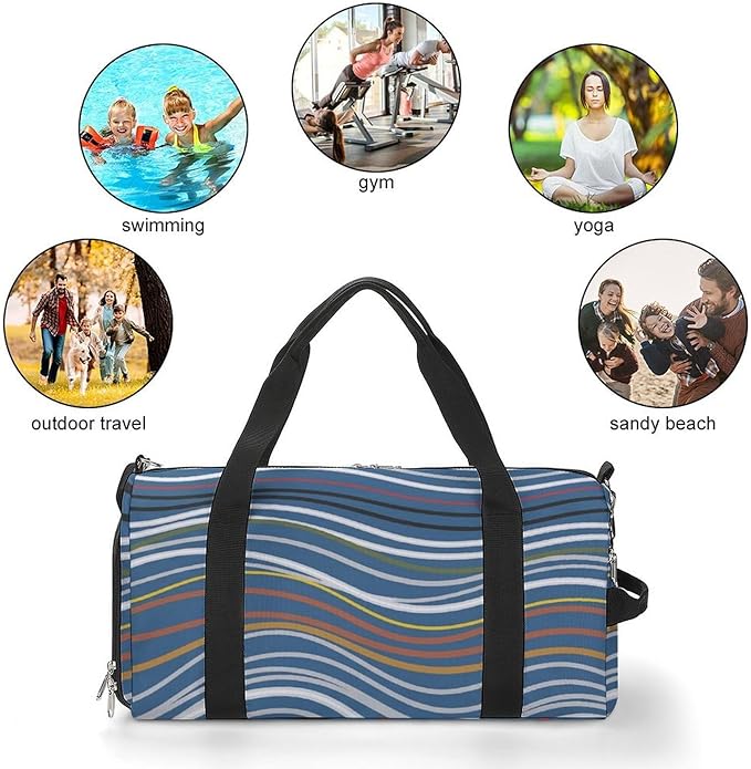 Gym Bag for Men & Women Duffle Bag with Shoe Compartment for Travel Overnight Weekender Fitness Sports