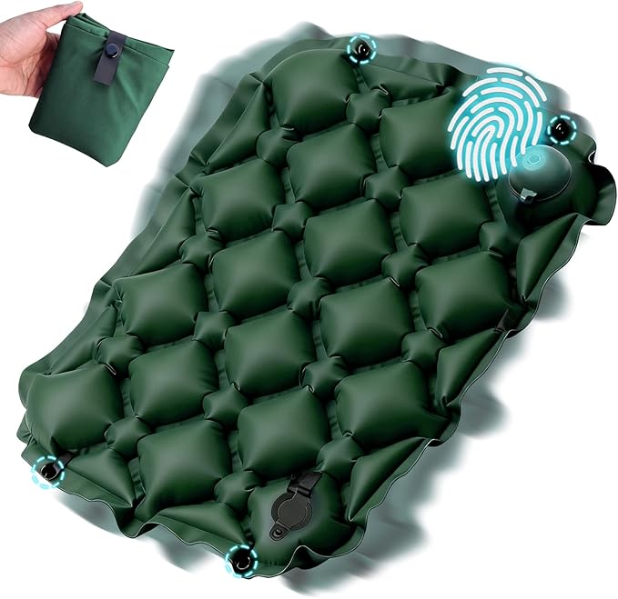 Sekey Pump Up Inflatable Seat Cushion, Portable & Lightweight Airplane Seat Cushion, for Long Flights Stadium Camping Office Travel