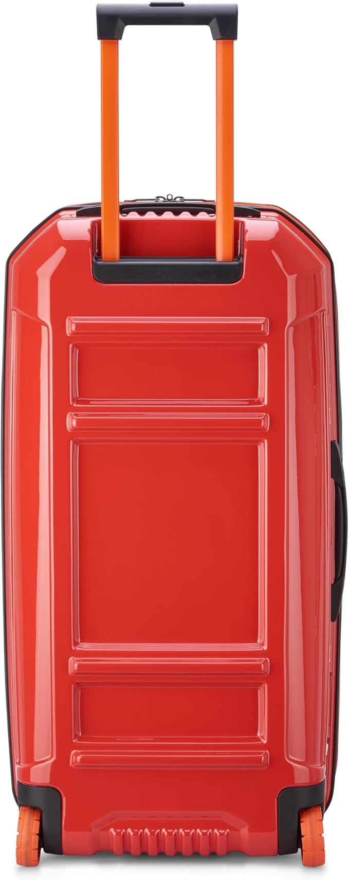 Jeep JH003B Hardside Expandable Luggage with Two Wheels, Tomato, Checked-Large 30 Inch