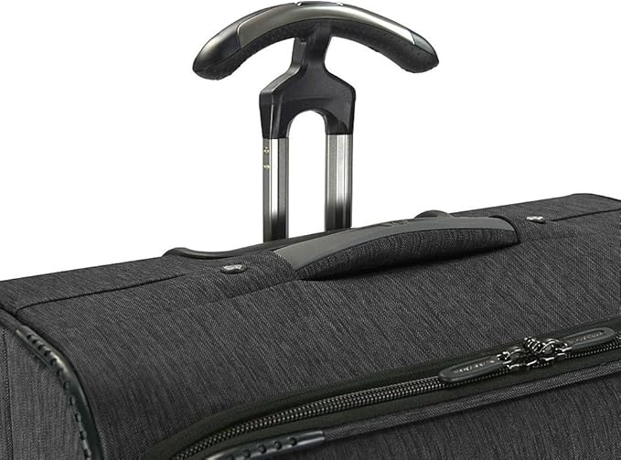 Traveler's Choice Silverwood Softside T-Cruiser Expandable Spinner Luggage, Gray, Checked-Medium 26-Inch