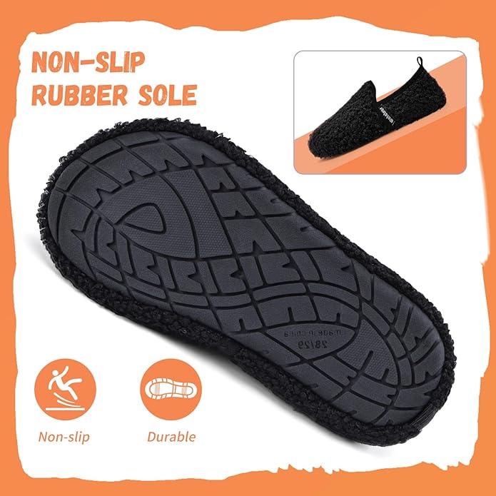 WateLves Kids Toddler Slippers Girls Boys Slip on House Shoes Lightweight Anti Slip Sock Slippers Winter Indoor Outdoor Walking Shoes