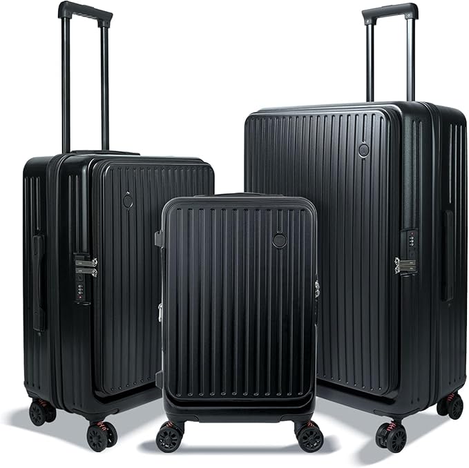 28 inch luggage with spinner wheels, large suitcases with wheels, Checked Luggage with Spinner wheels, Hard Shell Top-open Design Expandable Large Luggage with YKK zipper and 3-Year Warranty.
