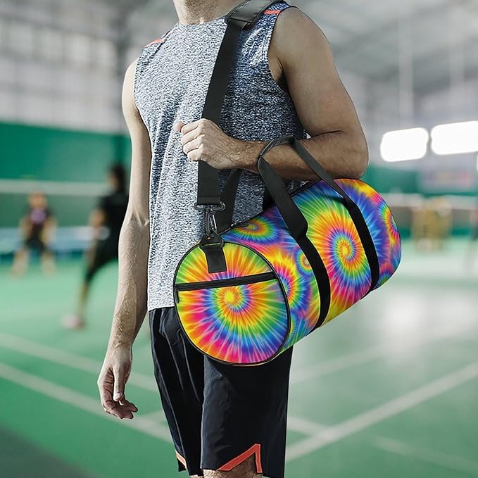 Travel Duffle Bag Tie Dye Carry On Weekender Bags Foldable Overnight Bag Workout Lightweight Bags