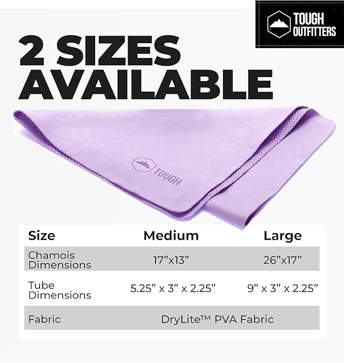 Tough Outfitters Quick Dry Towel - Travel Towel Fast Drying Lightweight - Compact Microfiber Towels for Body Camping Swim Beach Camp Backpacking - Quick Dry for Swimmers