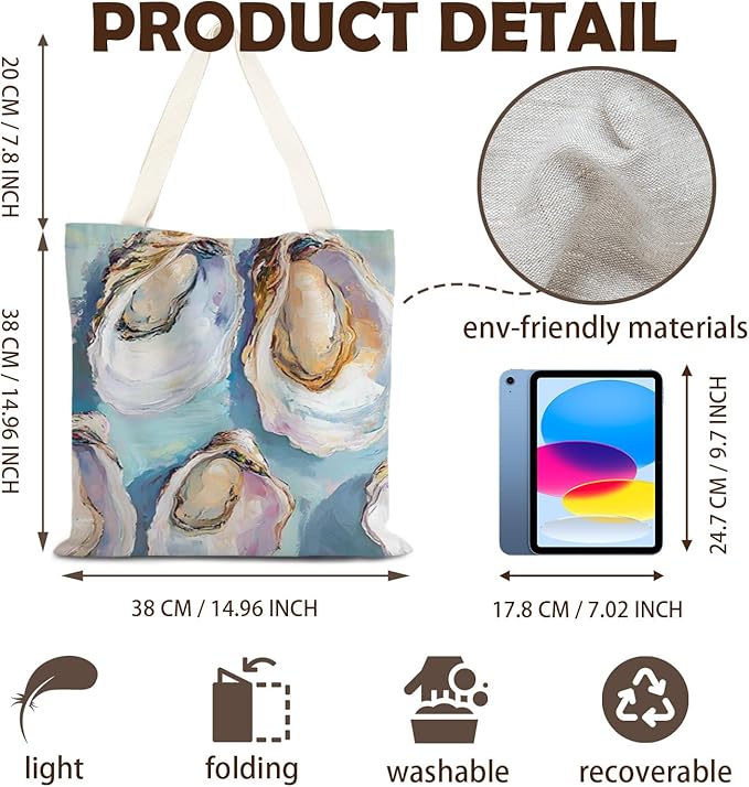FBB Ocaen Beachy Ocean Sea Fish Reusable Grocery Shopping Bag