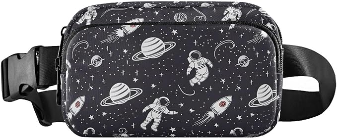Universe Space Planet Astronauts Fanny Pack for Women Men Water Resistant Fashion Waist Packs with Adjustable Strap Belt Bag for Travel Workout Jogging Hiking 21219417