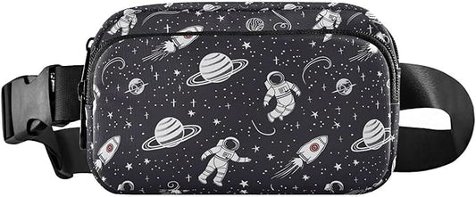 Universe Space Planet Astronauts Fanny Pack for Women Men Water Resistant Fashion Waist Packs with Adjustable Strap Belt Bag for Travel Workout Jogging Hiking 21219417