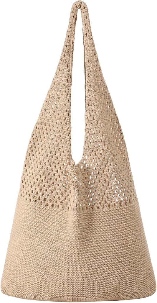 Trifabricy Beach Bags for Women, Summer Straw Beach Bag Straw Purse Shoulder Handbags Large Beach Tote for Summer Vacation
