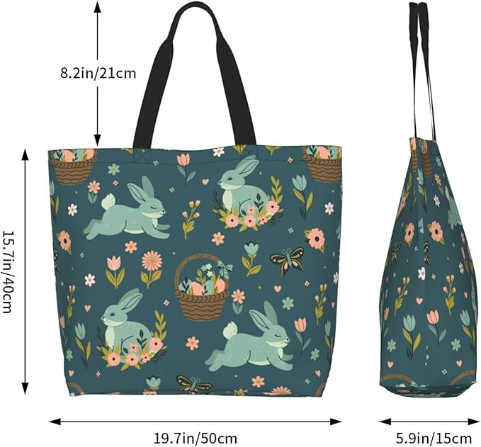 Tote Bag for Women Large Beach Bag Reusable Grocery Bags Handbag for Travel Shopping
