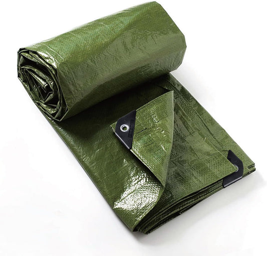 GUARD SHIELD Tarp Green 8x10 Feet Multi Purpose Waterproof Poly Tarp Cover 5mil