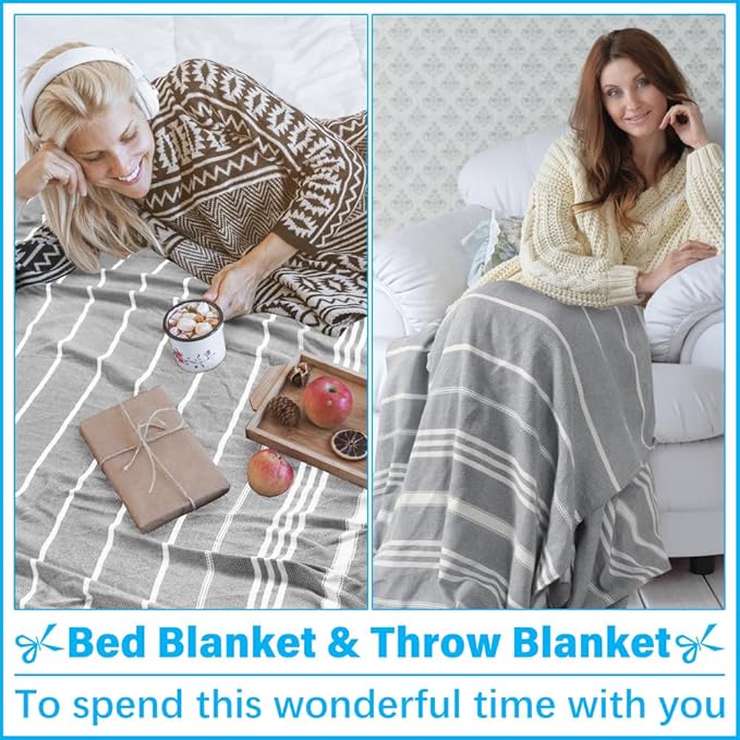 Oversized Turkish Beach Towel Blanket XXL Cotton Sandproof Towels Boho Woven Extra Large Big Sand Free Giant Throw Blankets Huge Quilt XL Picnic Camping Necessities Cloud for Adult Gifts