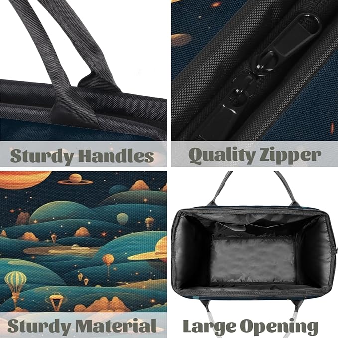 Space Planets Overnight Weekender Bag for Women Men Travel Duffel Bags Waterproof Luggage Carry on Sports Yoga Gym Bag