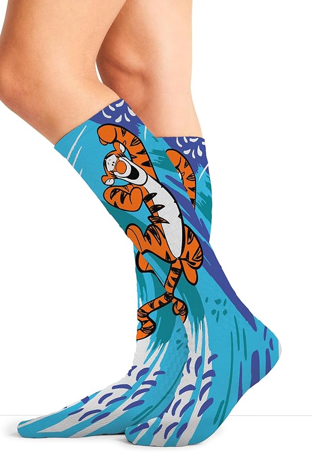 Cherokee Women's 10-15mmHg Compression Socks – Fun Print Knee Highs with Light Support, Soft Feel - PRINTSUPPORT