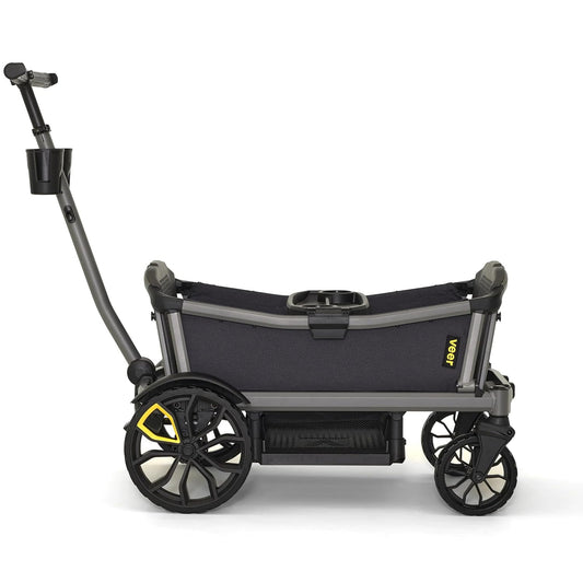 Veer Cruiser City XL | Premium Urban Wagon Stroller for Babies, Toddlers, and Kids | Traditional Stroller Push Steering | JPMA Certified | Lightweight and Collapsible | 4 Seater