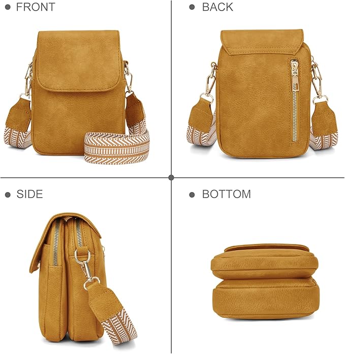 Fashion Small Crossbody Bags for Women Trendy Designer Cell Phone Purses Wallets with Card Holder Anti Theft Travel