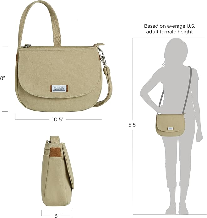 Travelon Anti-Theft Heritage Saddle Crossbody | Anti-Theft
