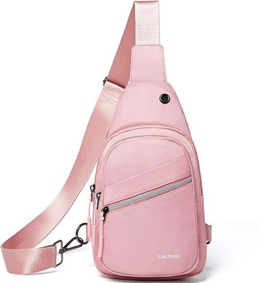 Sling Bag For Women Faux Leather Small Casual Daypack Backpack Fanny Pack Crossbody Chest Bags Purse