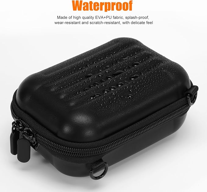 Cwatcun Carrying & Protective Case for Digital Camera with 2 Carrying Ways, Hardshell Lightweight Small Camera Sling Case Compatible with KODAK PIXPRO/Canon PowerShot/Sony DSCW800 DSCW830