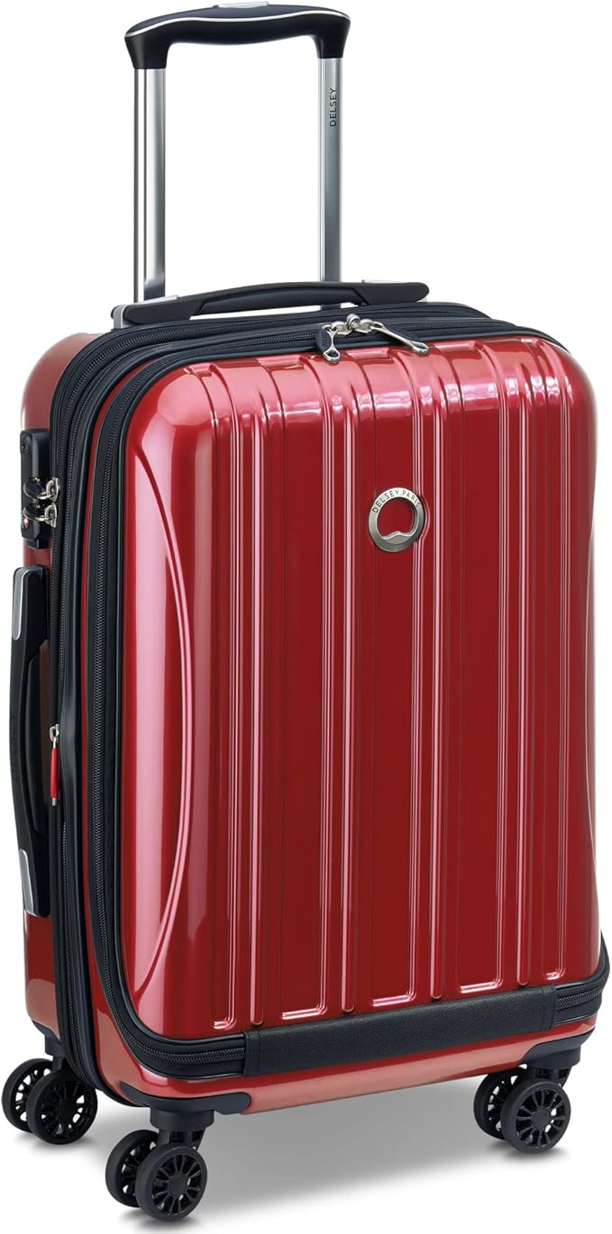 DELSEY PARIS Helium Aero Hardside Expandable Luggage with Spinner Wheels, Brick Red, 2-Piece Set (19/28)