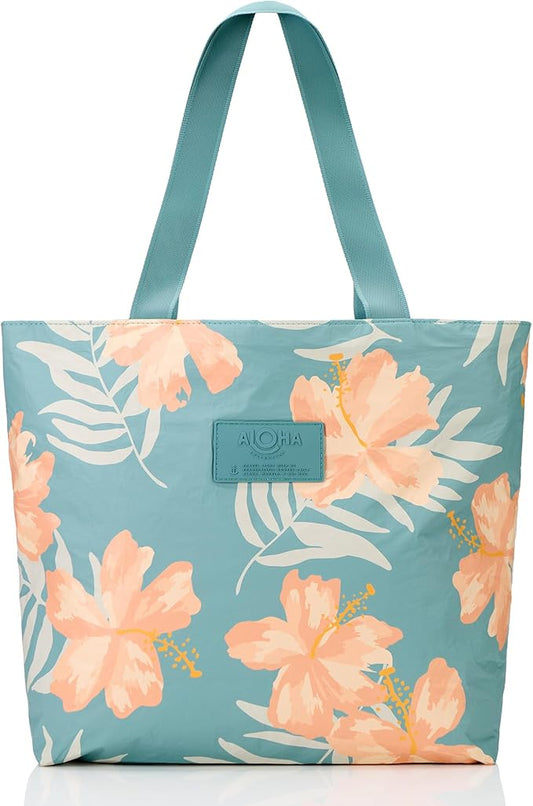 ALOHA Collection Day Tripper Tote | Lightweight, Packable, and Splash-Proof Beach Tote Bag | Easy to Clean