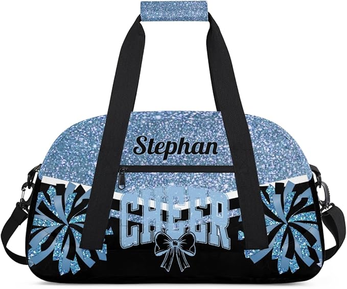 Blue Cheer-Bag for Girls Customized Cheer-Gifts with Name Cheerleading Bag Gym-Duffel-Bag for Cheerleader