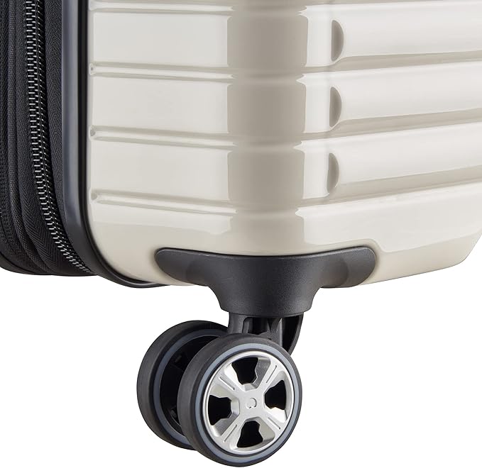 DELSEY PARIS Cruise 3.0 Hardside Expandable Luggage with Spinner Wheels, Glossy Ivory, 2 Piece Set (20/28)
