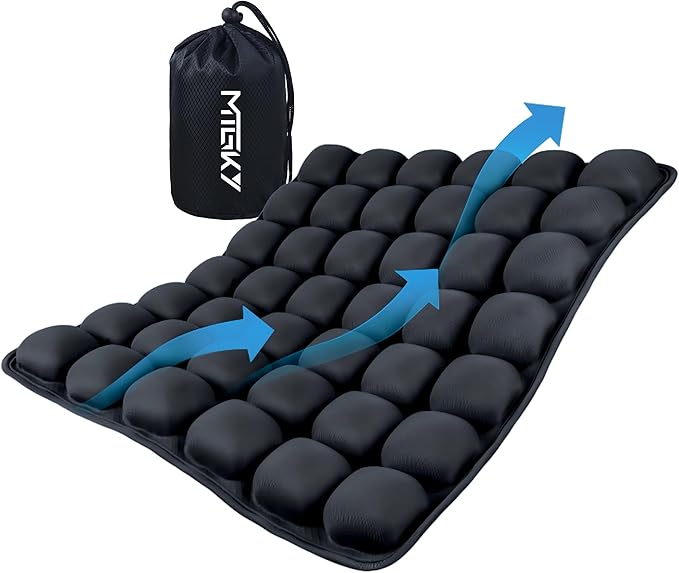 Sondor Travel Seat Cushion,Inflatable Travel Seat Cushion for Airplane,Portable & Adjustable,Airplane Gadgets,Inflatable Cushion for Wheelchair, Travel,Driving,Office Work