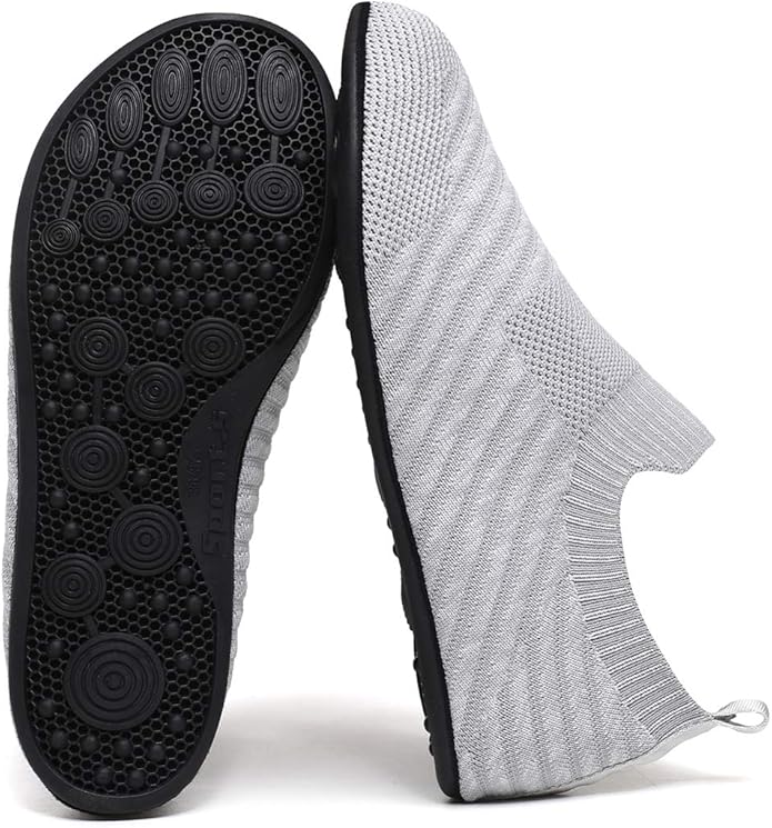 SLEVEL Lightweight Non Slip Travel Indoor Grip House Slipper Socks Unisex Adult Around The House Floor Home Shoes for Women Men