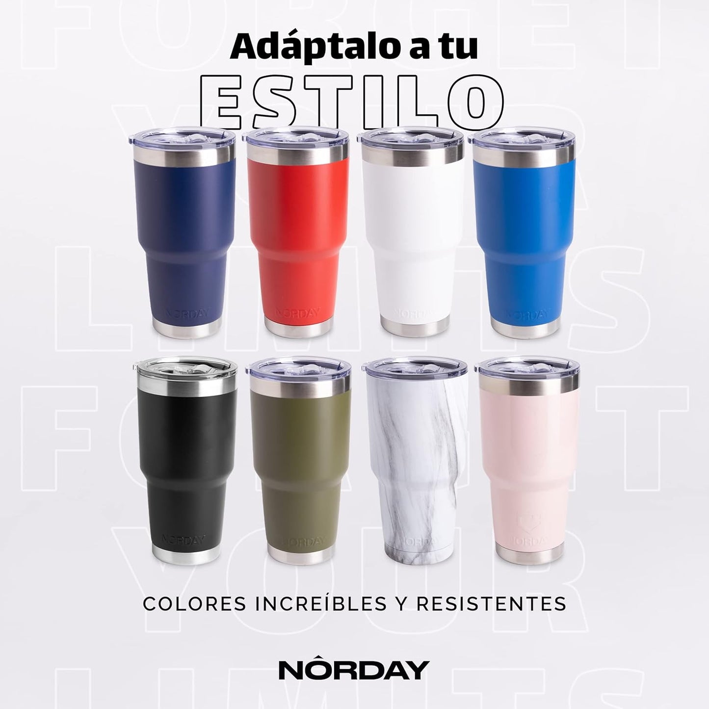 NORDAY | Tumbler with Lid - 30oz - White Marble Insulated Tumbler - Stainless Steel Tumblers - Double Wall Insulated Travel Coffee Mug for Car Cup Holder - Keeps Temperature for 24hr - Anti Spill Lid